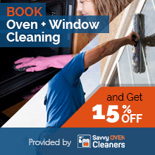 Book Oven Cleaning + Window Cleaning and Get 15 % OFF
